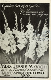 Cover of: Miss Jessie M. Good [catalog]: florist and saleswoman