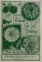 Cover of: Bouquet set of dahlias: Spring 1919