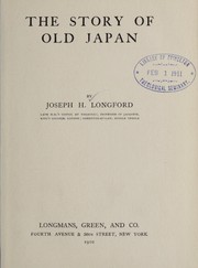 Cover of: The story of old Japan.