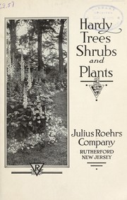 Cover of: Hardy trees, shrubs and plants