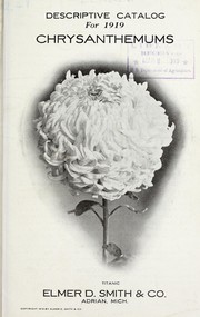 Cover of: Descriptive catalog for 1919 chrysanthemums
