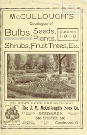 Cover of: McCullough's catalogue of bulbs, seeds, plants, shrubs, fruit trees, etc..: Autumn 1919