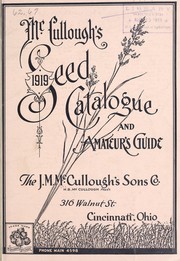 Cover of: McCullough's seed catalogue and amateur's guide