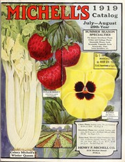 Cover of: Michell's 1919 catalog: July-August, 29th year summer season specialties