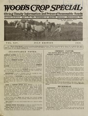 Cover of: Wood's crop special: 1919 : July edition : giving timely information and prices of seasonable seeds