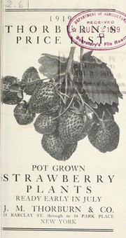 Cover of: 1919 Thorburn's price list: pot grown strawberry plants ready early in July