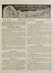 Cover of: Wood's crop special: 1919 : February edition : giving timely information and prices of seasonable seeds