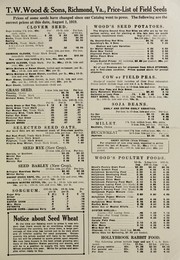 Cover of: Price list of field seeds