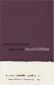 Cover of: Selected poems, 1965-2000