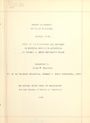 Cover of: Study of the background and interest in physical education activities of Johnson C. Smith University women | Jo-an W. Daughtry