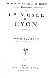 Cover of: Le Musée de Lyon: peintures