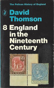 Cover of: England in the nineteenth century by David Thomson