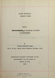 Cover of: A psychograph of Nathaniel Hawthorne | Evelyn Caldwell Dodge