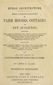 Cover of: Rural architecture
