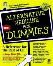 Cover of: Alternative medicine for dummies
