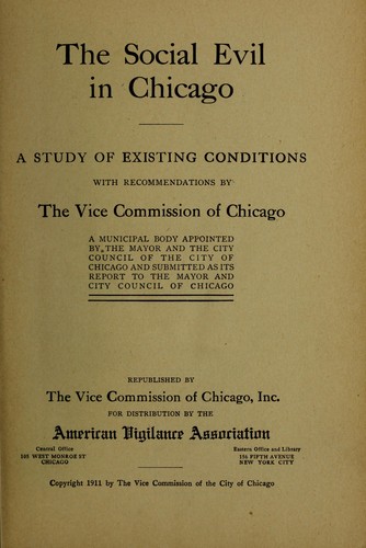 The social evil in Chicago