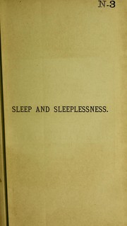 Cover of: Sleep and sleeplessness