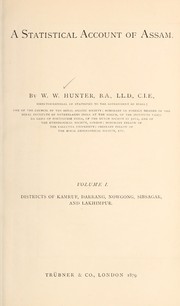 Cover of: A statistical account of Assam. by William Wilson Hunter