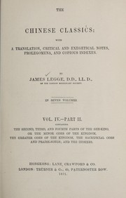 Cover of: The Chinese classics by James Legge