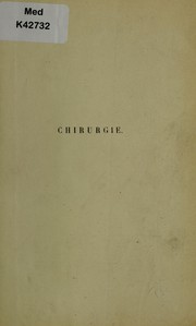 Cover of: Chirurgie