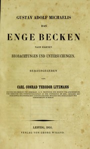 Cover of: Das enge Becken: eigenen Beobachtungen und Untersuchungen