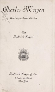 Cover of: Charles Meryon, a biographical sketch