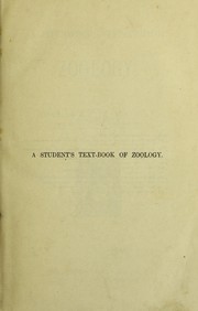 Cover of: A student's text-book of zoology
