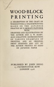 Cover of: Wood-block printing