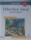 Cover of: Effective Java