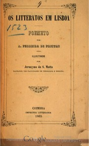 Cover of: Os litteratos em Lisboa: poemeto