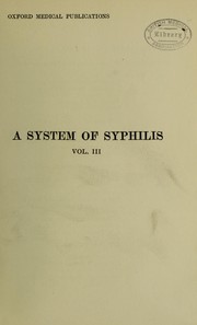Cover of: A system of syphilis: in five volumes