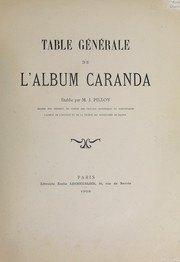 Table générale de l'album Caranda by Jules Pilloy