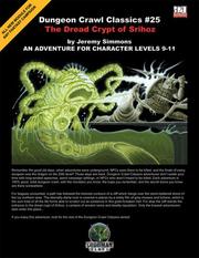 Cover of: The Dread Crypt of Srihoz: An adventure for character levels 9-11