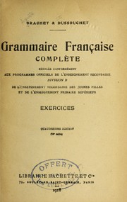 Cover of: Grammaire franc ʹaise comple  te: Exercices