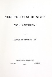 Cover of: Neuere Faelschungen von Antiken