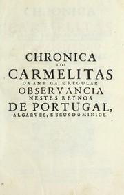 Cover of: Chronica dos carmelitas da antiga