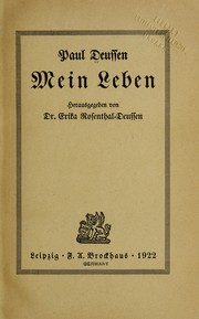 Cover of: Mein leben