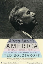 Cover of: Alfred Kazin's America: critical and personal writings