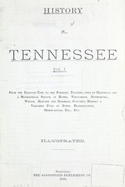 History of Tennessee by Goodspeed Publishing Co