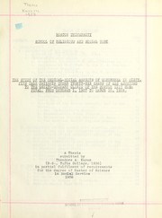 Cover of: Study of the medical-social aspects of gonorrhea in sixty-five male patients under twenty-six years of age admitted to the genito-urinary clinic of the Boston City Hospital, from October 1, 1937 to March 30, 1938 | Theodore A. Karam