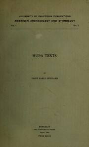 Cover of: Hupa texts