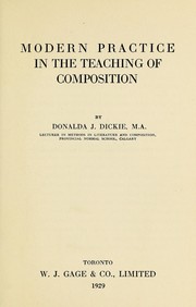 Cover of: Modern practice in the teaching of composition