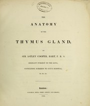 Cover of: The anatomy of the thymus gland