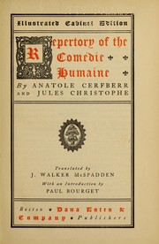 Cover of: Repertory of the Com©♭die humaine