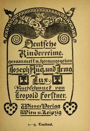 Cover of: Deutsche Kinderreime