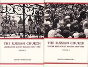 The Russian Church under the Soviet Regime 1917-1982 by Dimitry Pospielovsky