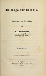 Cover of: Beitr℗♭©ge zur Botanik