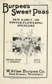 Cover of: Burpee's sweet peas special offer to florists