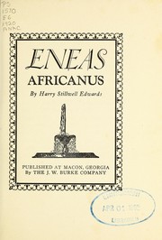 Cover of: Eneas Africanus ; Eneas Africanus, defendant by Harry Stillwell Edwards