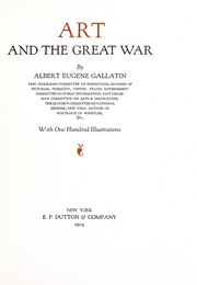 Cover of: Art and the great war